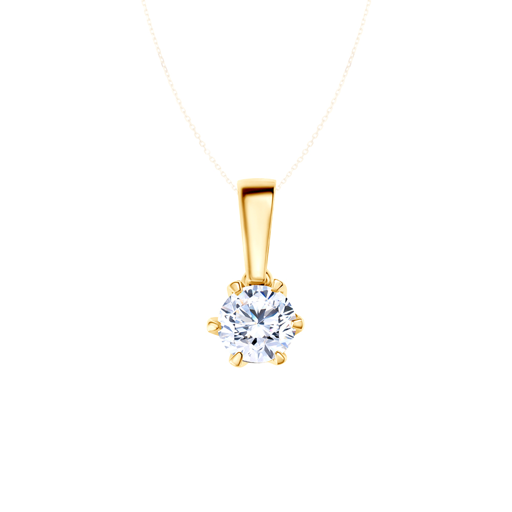The Journey pendant: gold, lab-grown diamond