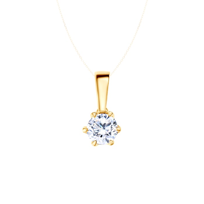 The Journey pendant: gold, lab-grown diamond