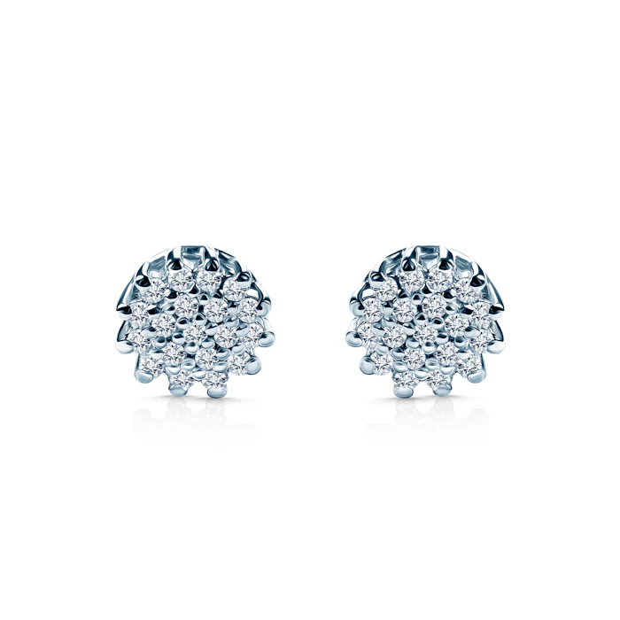 SAVICKI earrings: white gold, diamonds