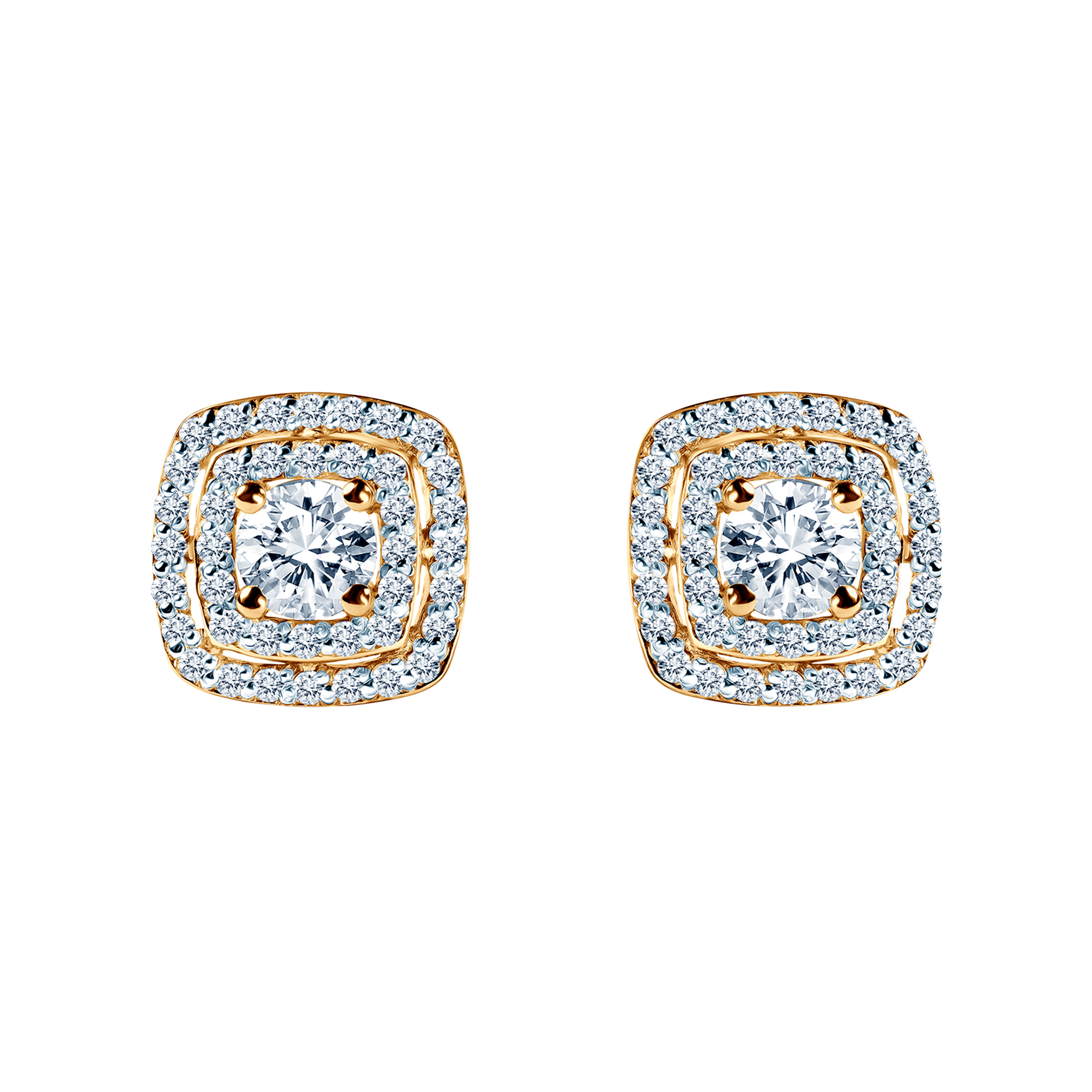 SAVICKI earrings: gold, diamonds