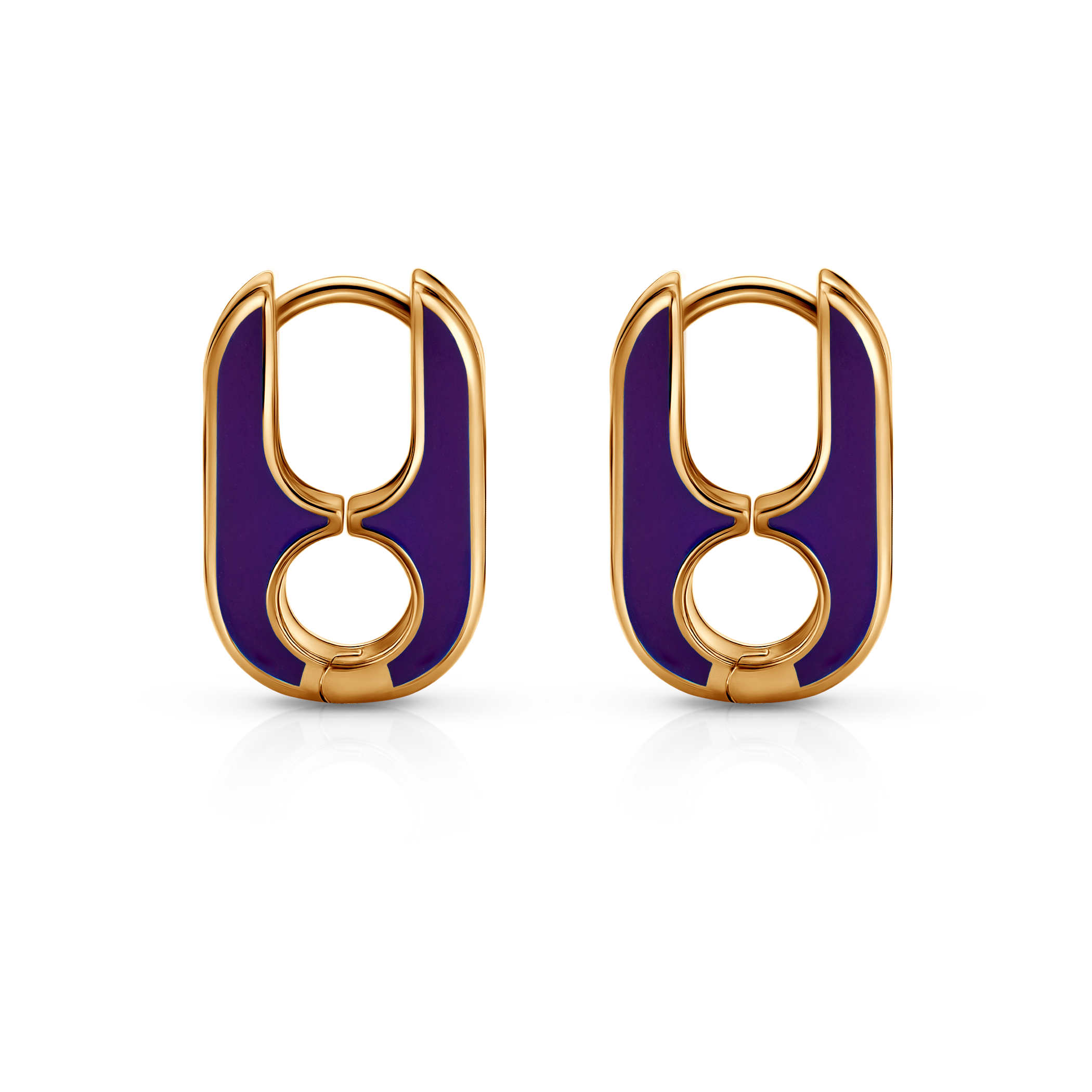 Prismé fülbevaló: arannyal bevont ezüst