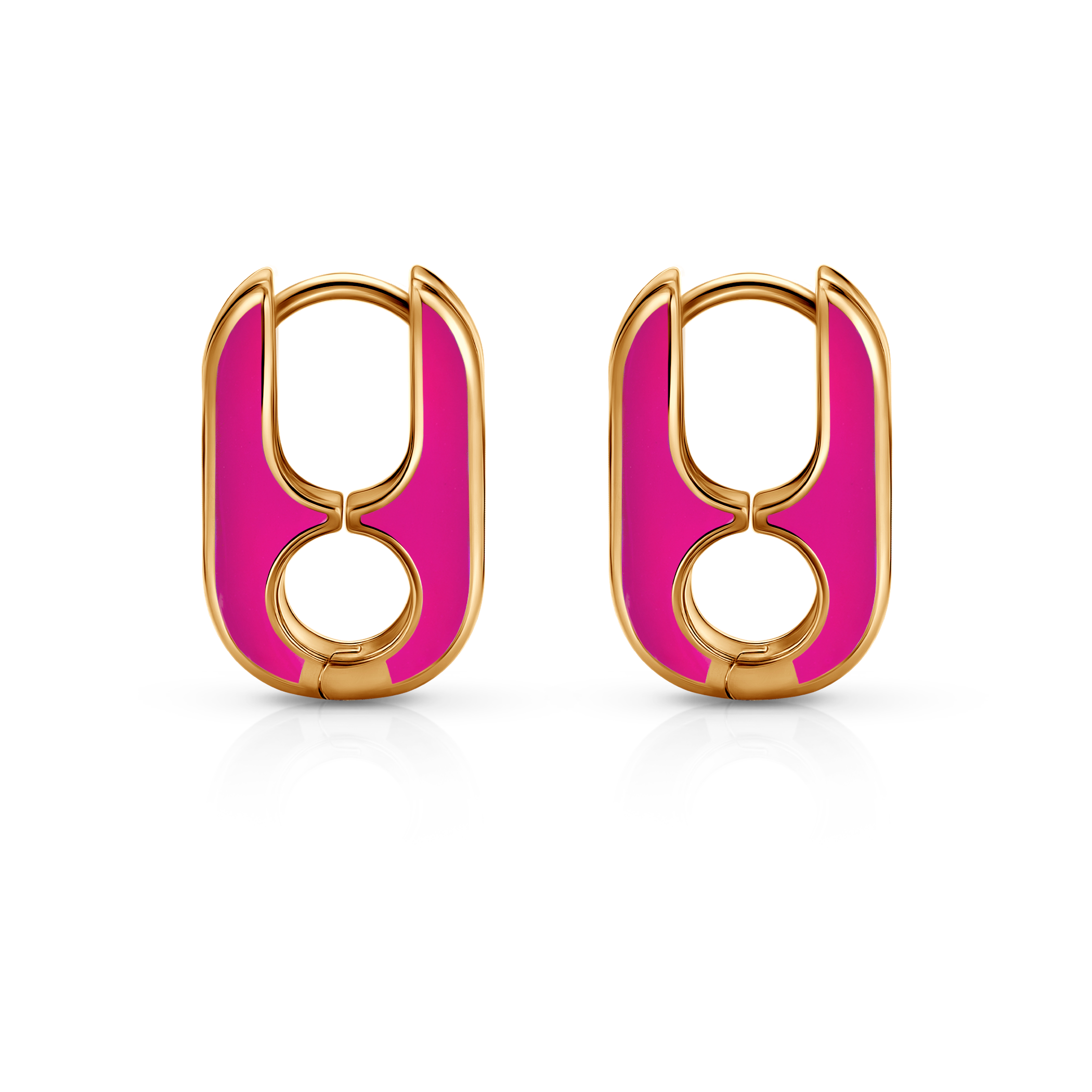 Prismé fülbevaló: arannyal bevont ezüst