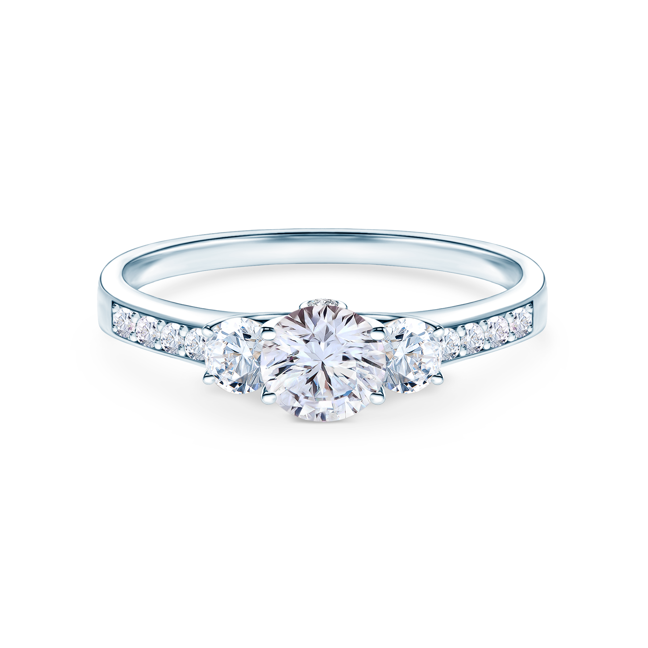 Δαχτυλίδι αρραβώνων Dream: λευκός χρυσός, λευκό ζαφείρι