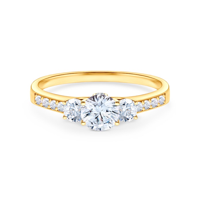 Zaručnički prsten Dream: zlato, bijeli safir