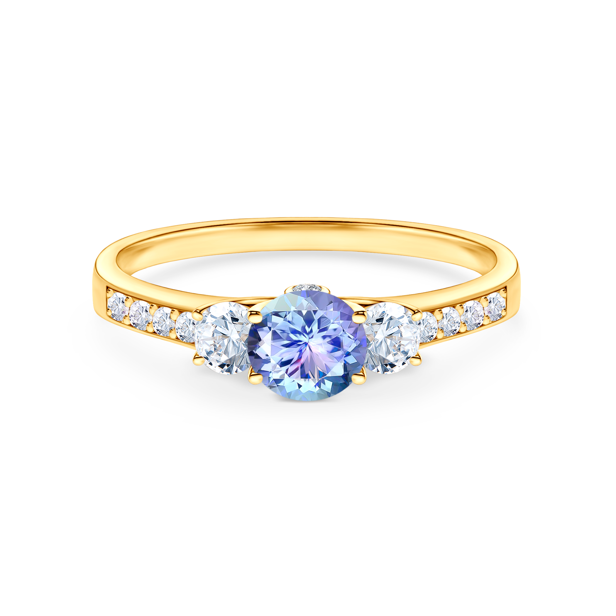 Zaručnički prsten Dream: zlato, tanzanit