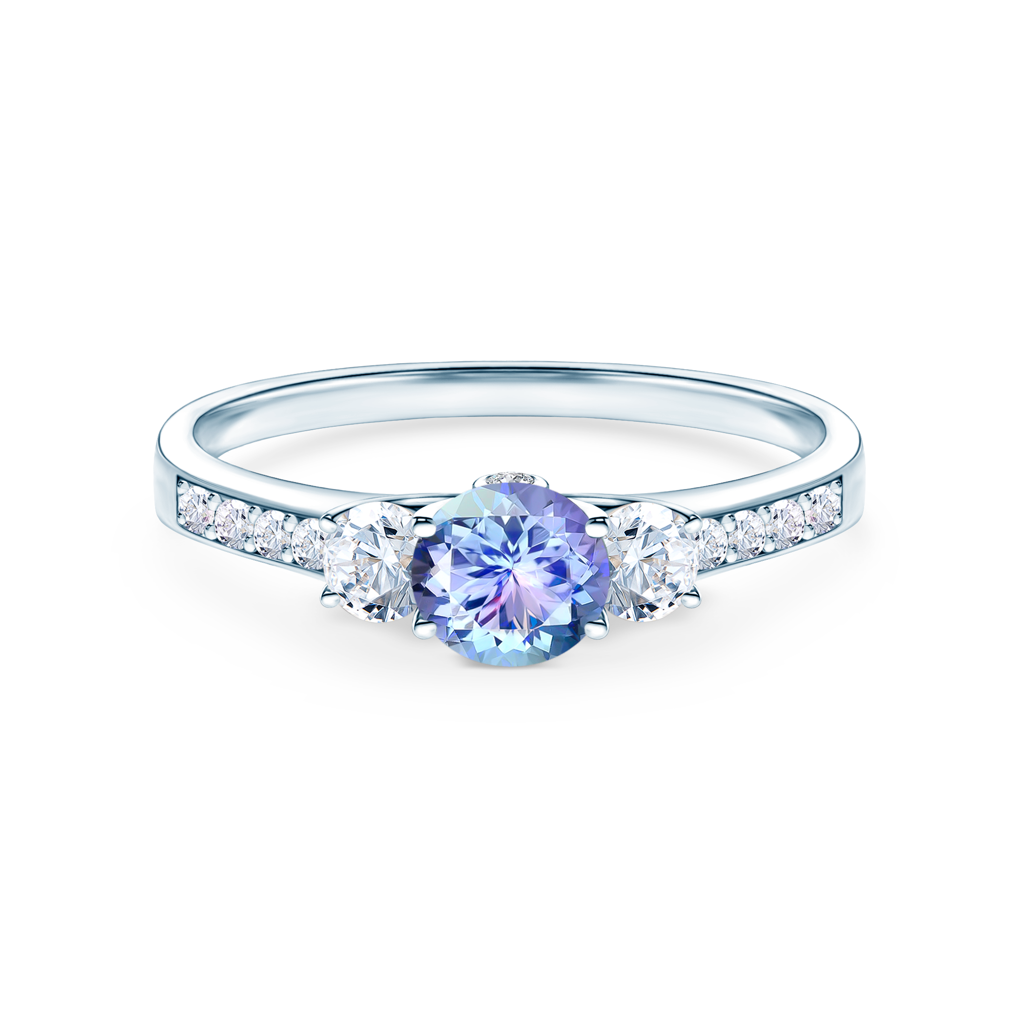 Zaručnički prsten Dream: bijelo zlato, tanzanit