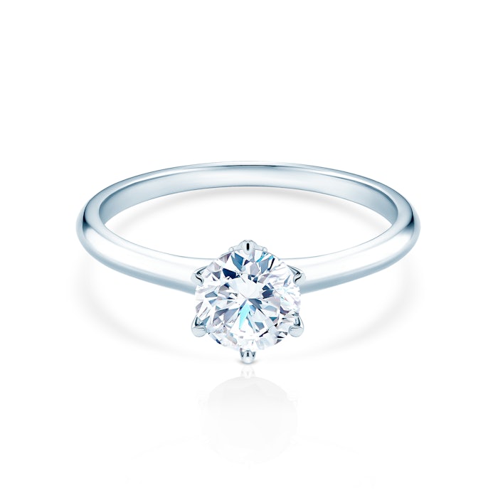 The Journey eljegyzési gyűrű: fehérarany és gyémánt