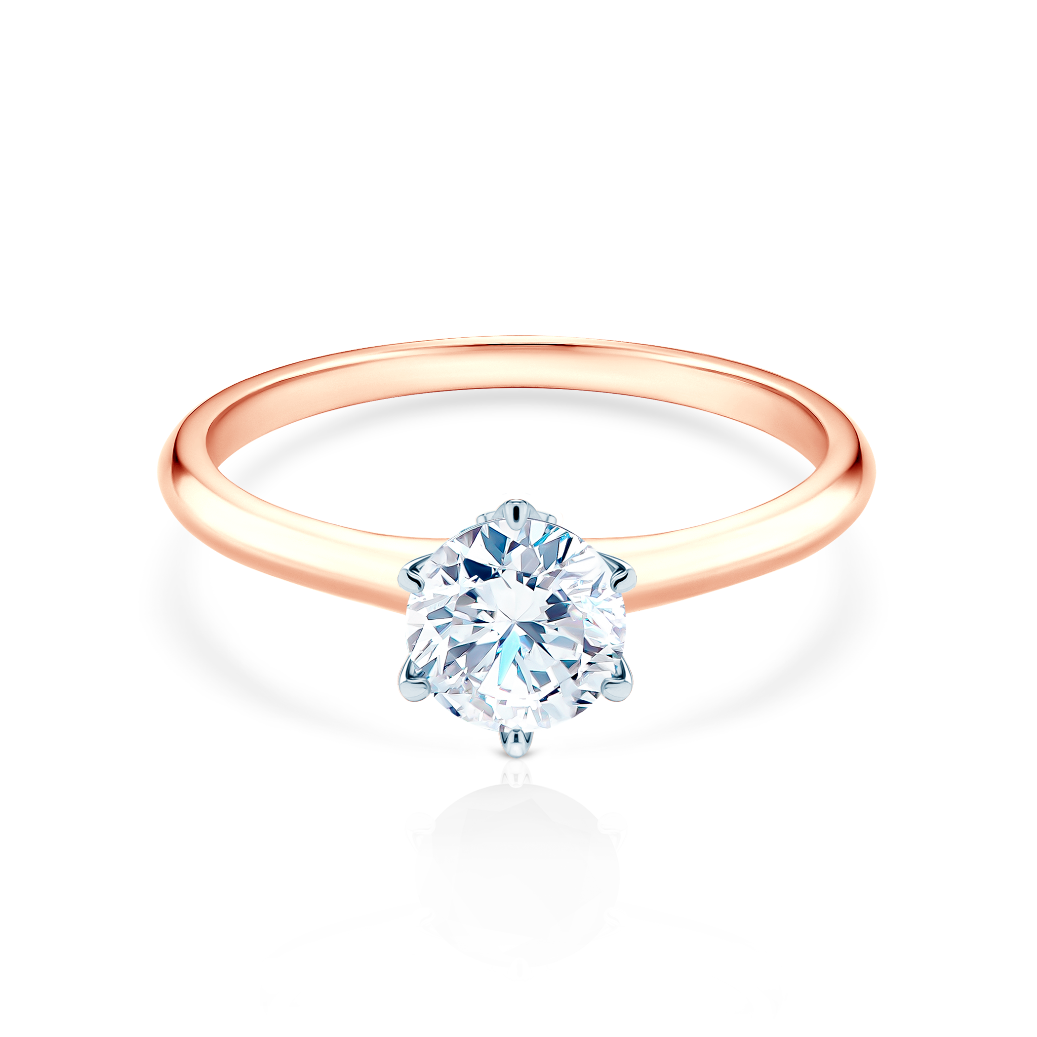 Δαχτυλίδι αρραβώνων The Journey: δίχρωμος χρυσός, διαμάντι