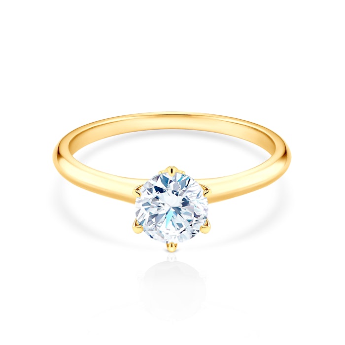 The Journey eljegyzési gyűrű: arany és gyémánt