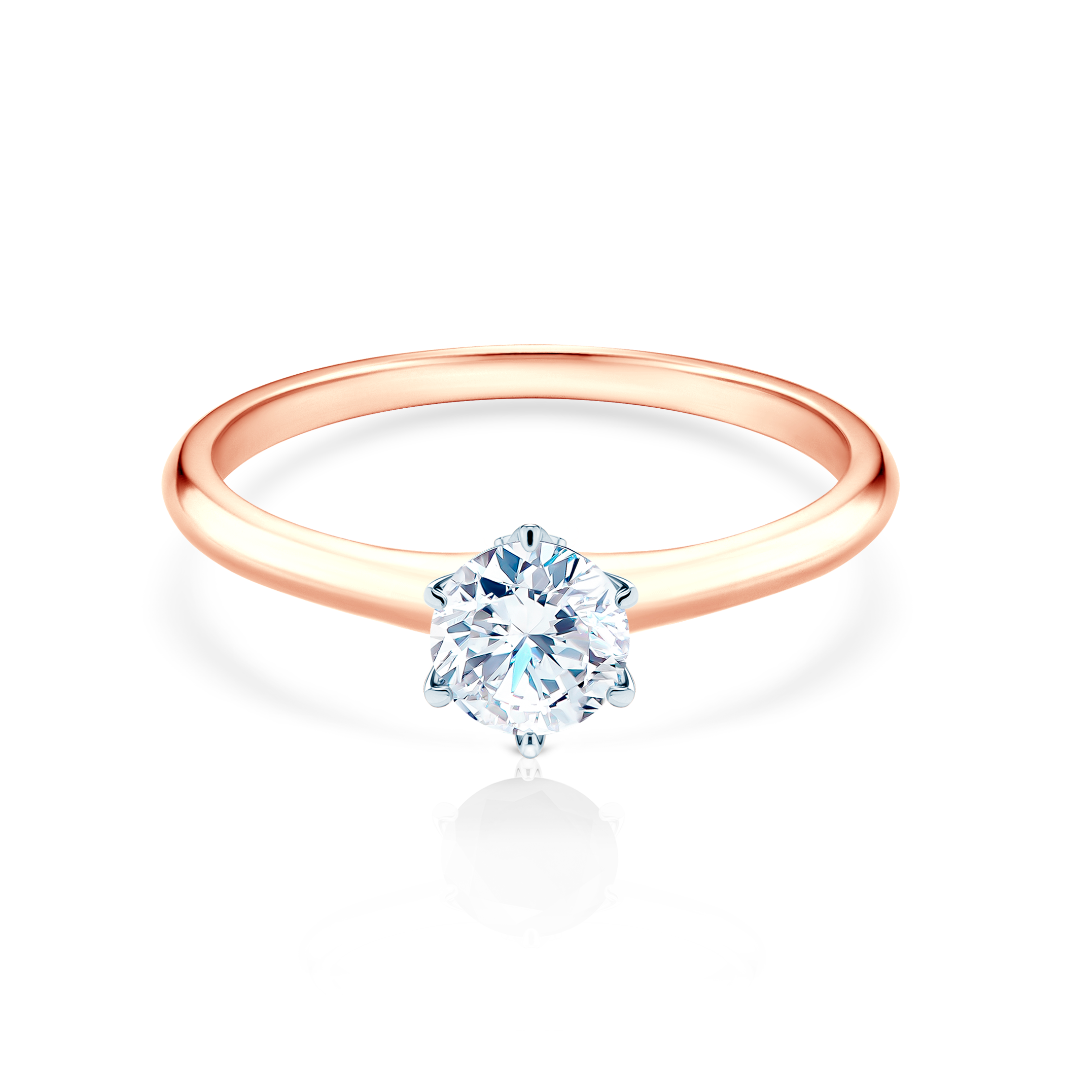 Δαχτυλίδι αρραβώνων The Journey: δίχρωμος χρυσός, διαμάντι