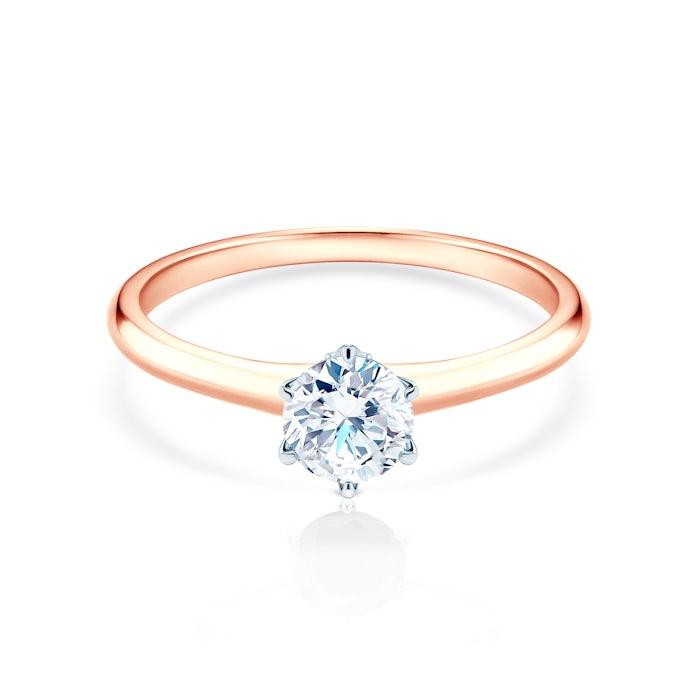 The Journey eljegyzési gyűrű: kétszínű arany és gyémánt