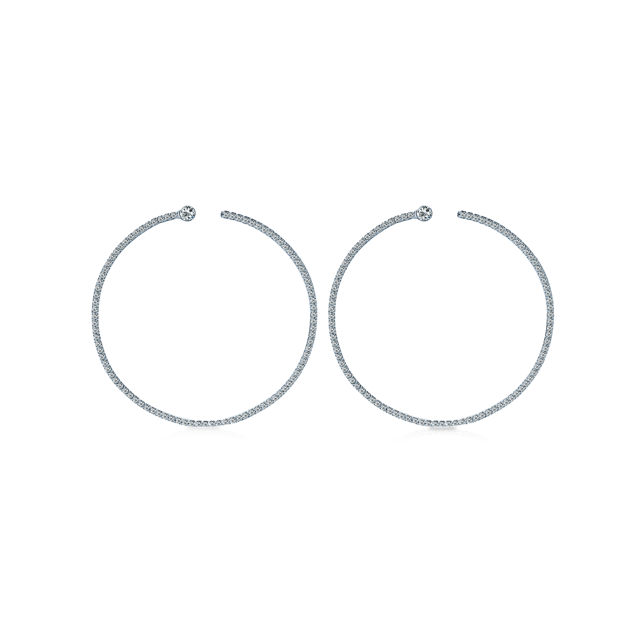 SAVICKI earrings: sterling silver, cubic zirconia