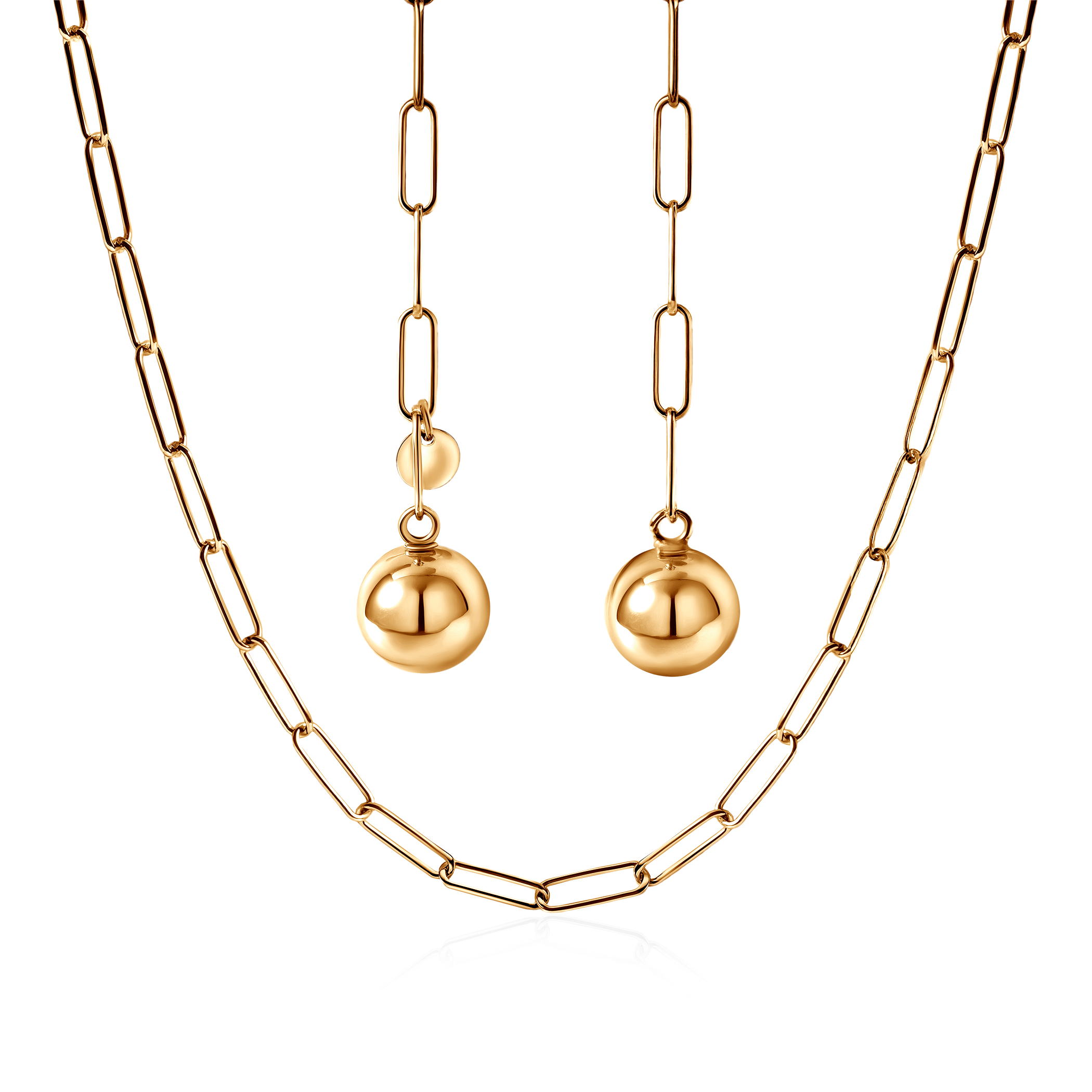 SAVICKI necklace: 925 gold-plated silver