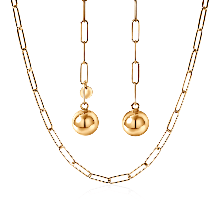SAVICKI necklace: 925 gold-plated silver