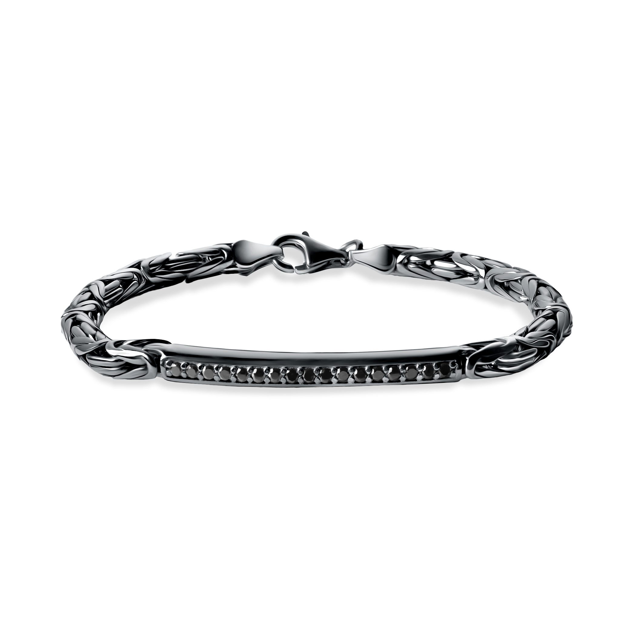 SAVICKI bracelet: 925 silver, black diamonds