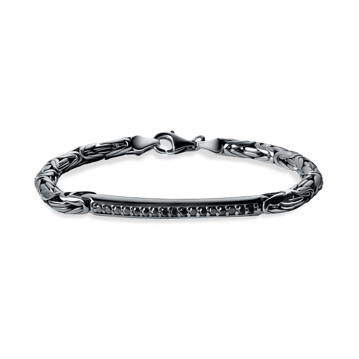 SAVICKI bracelet: 925 silver, black diamonds