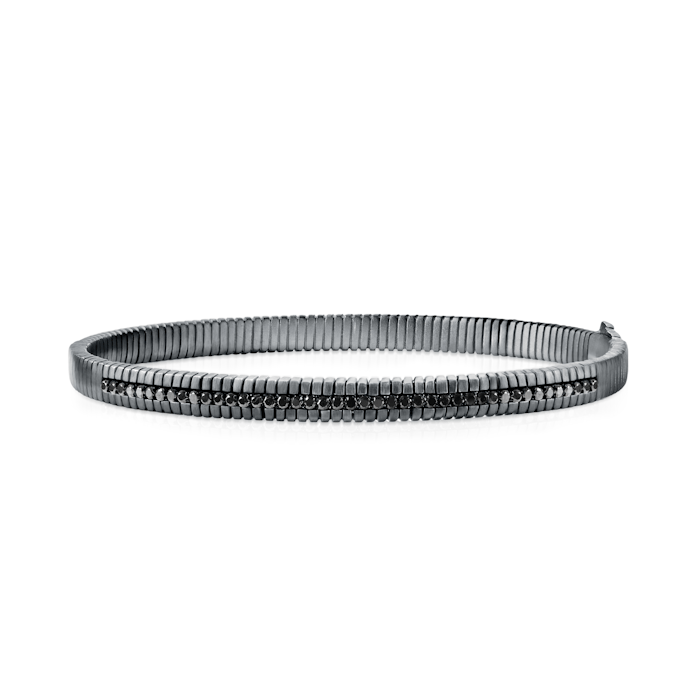 SAVICKI bracelet: 925 silver, black diamonds