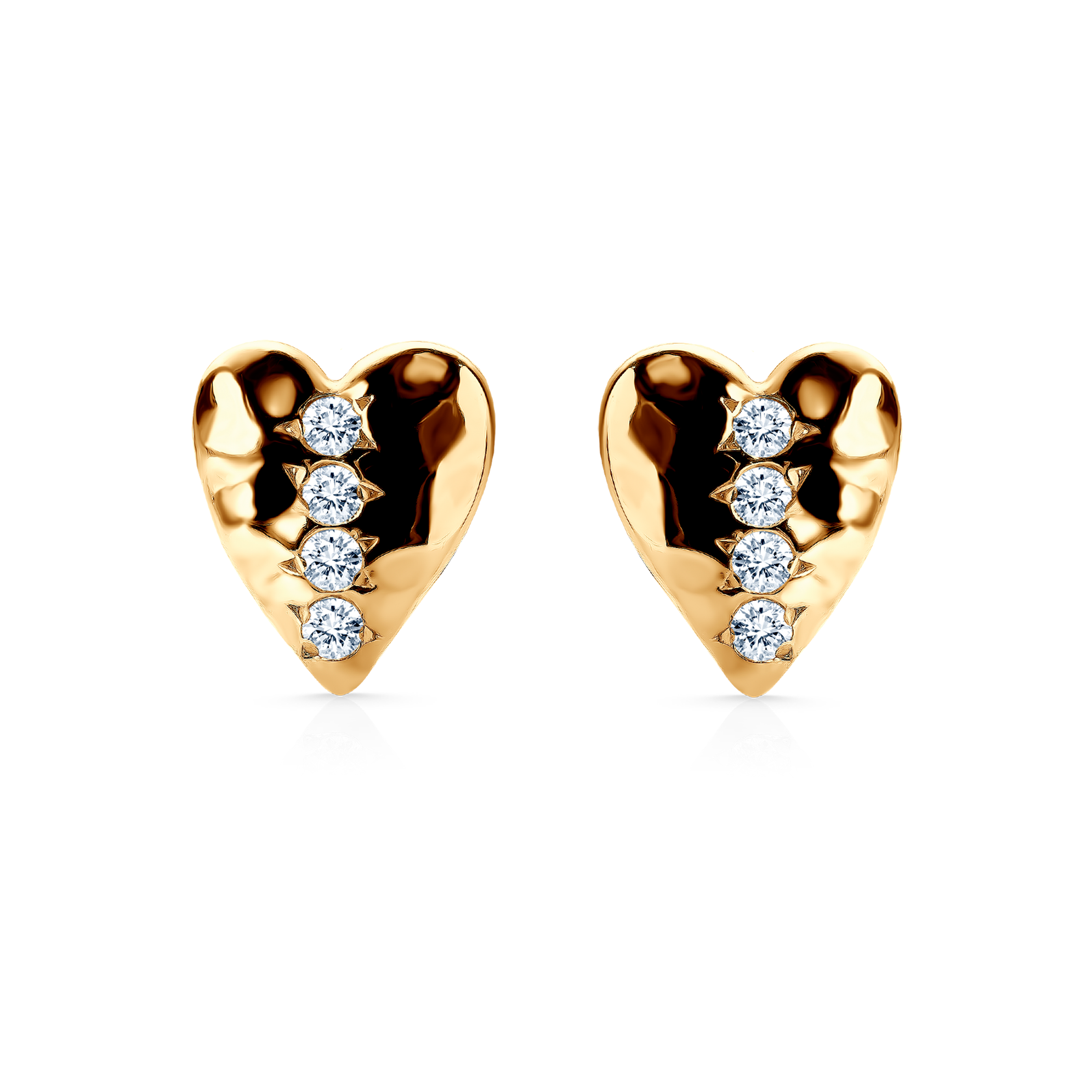 SAVICKI earrings: gold, zircons