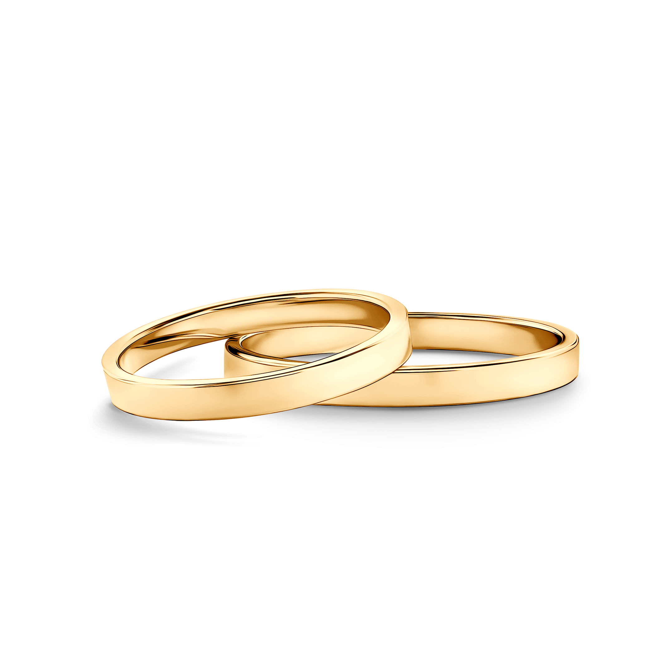 Vjenčano prstenje: zlato, plosnato, 2 mm