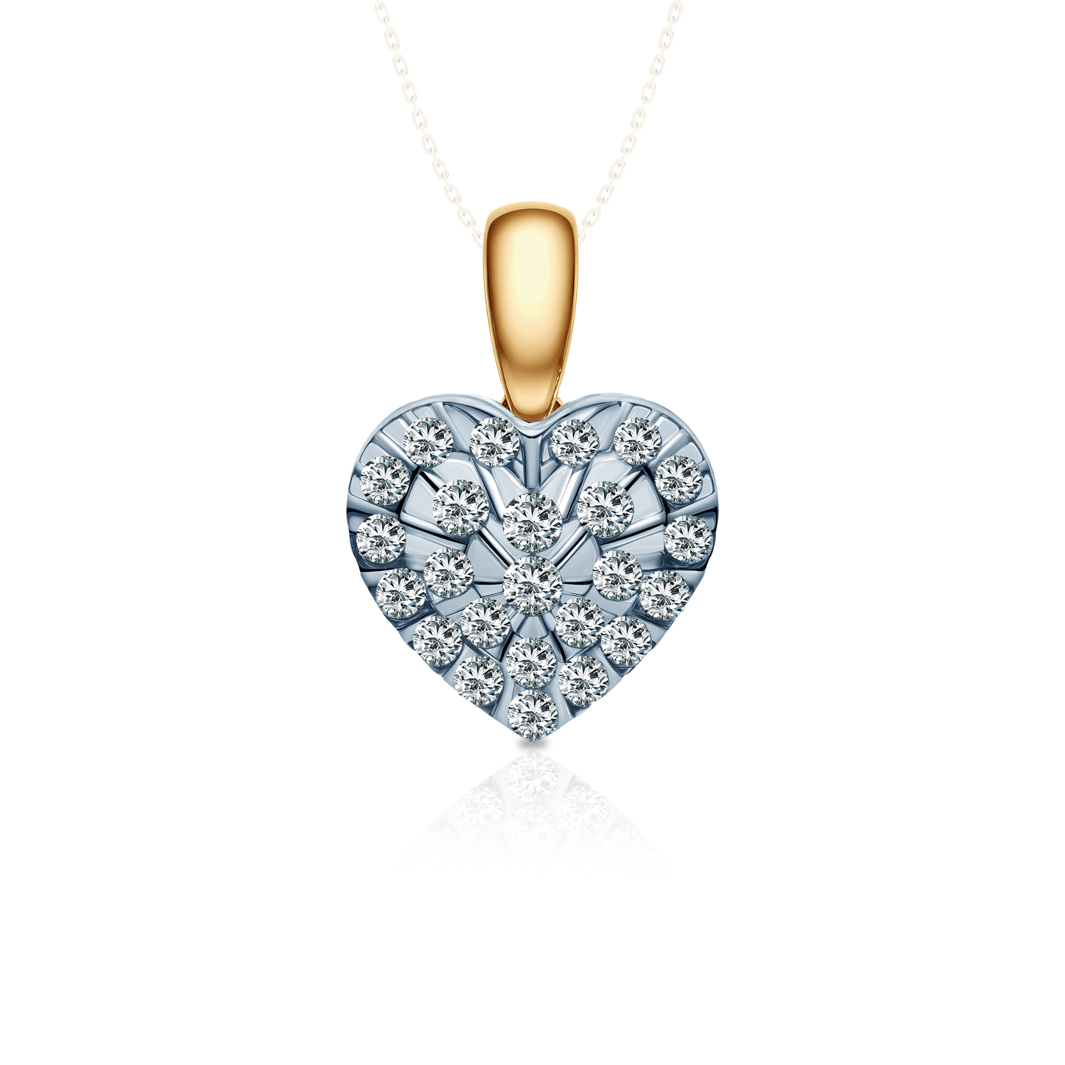 SAVICKI pendant: two-tone gold, diamonds