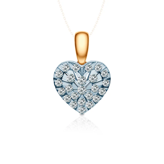 SAVICKI pendant: two-tone gold, diamonds