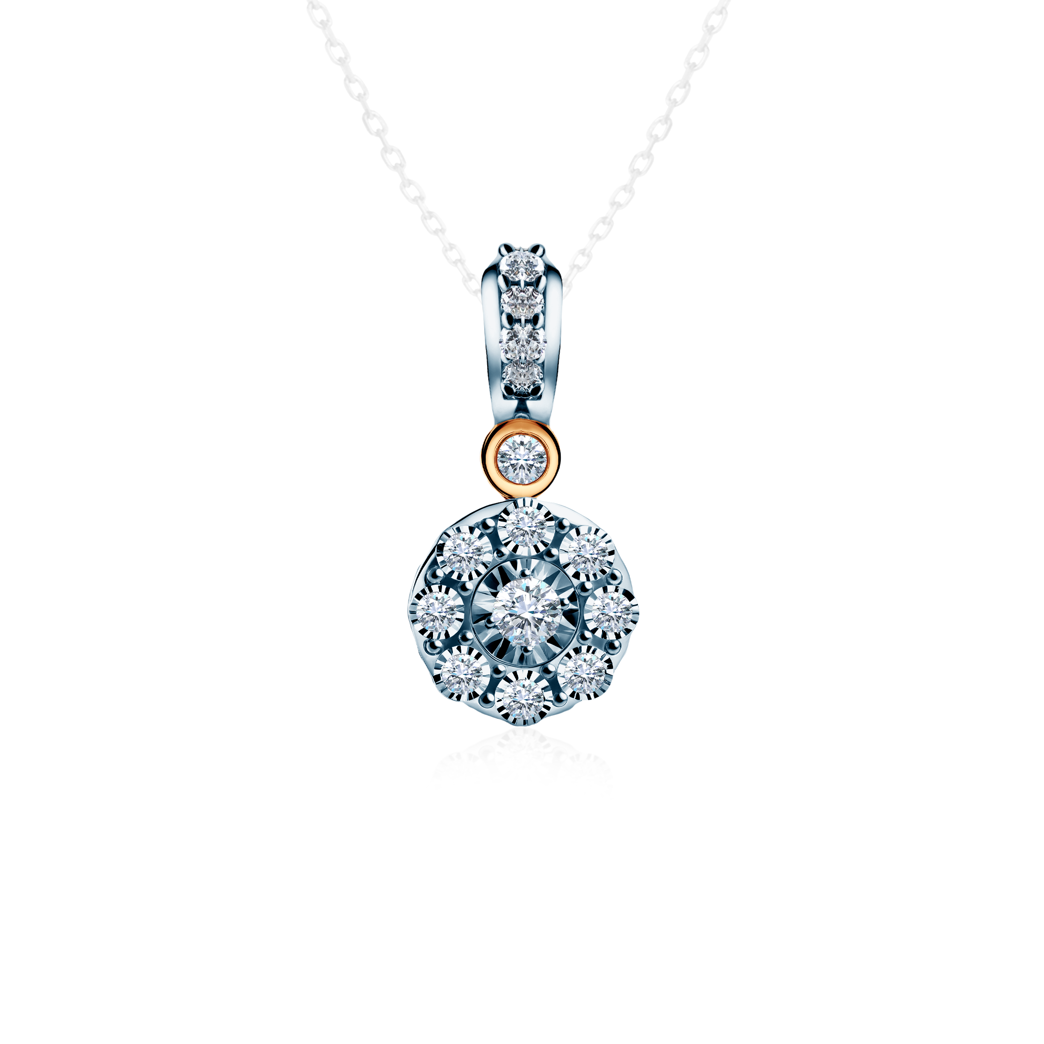 SAVICKI pendant: two-tone gold, diamonds