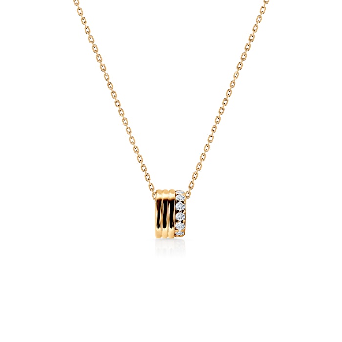 SAVICKI necklace: 925 gold-plated silver, cubic zirconia