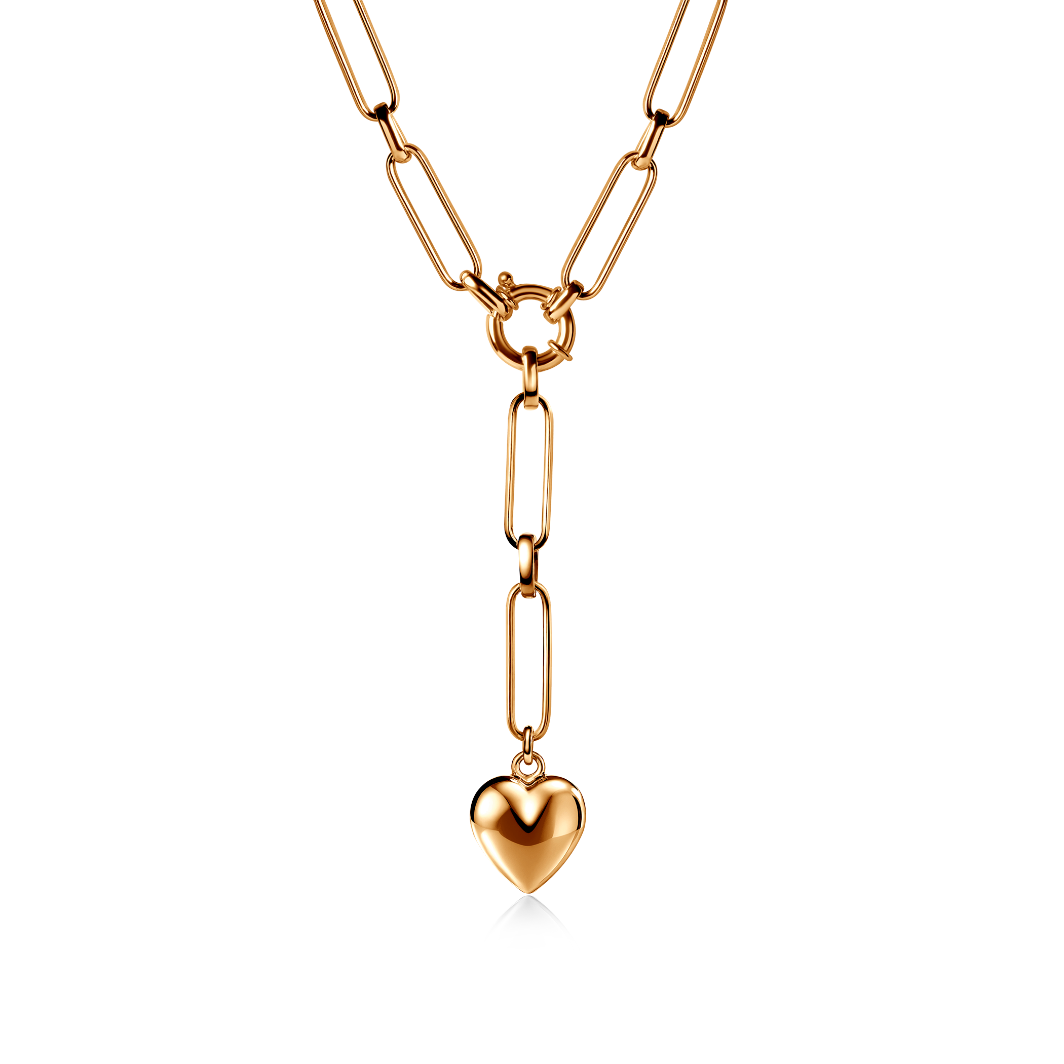 SAVICKI heart necklace: gold-plated silver