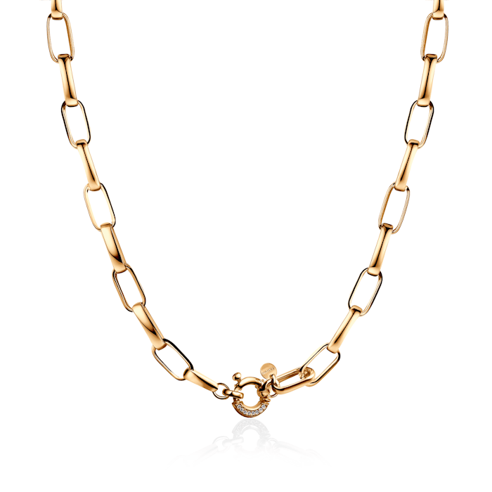 Colier Dualéa: argint placat cu aur