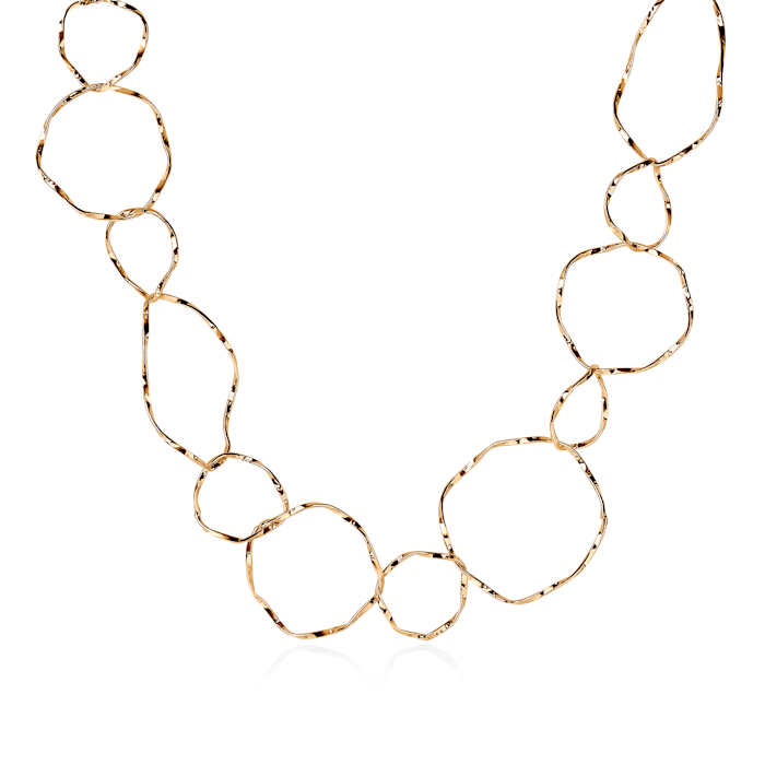 SAVICKI Circle necklace: gold-Plated Silver
