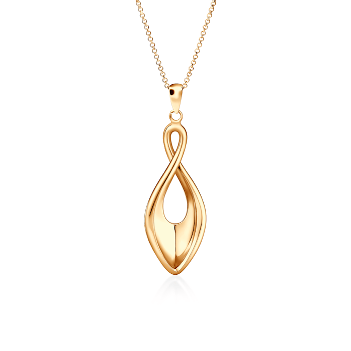 Colier Minima: argint placat cu aur