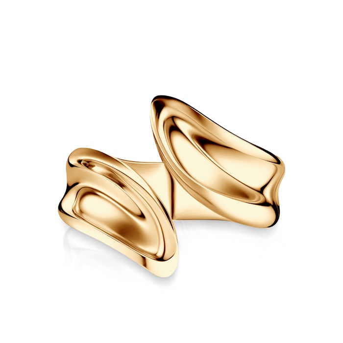 Inel de argint placat cu aur Minima