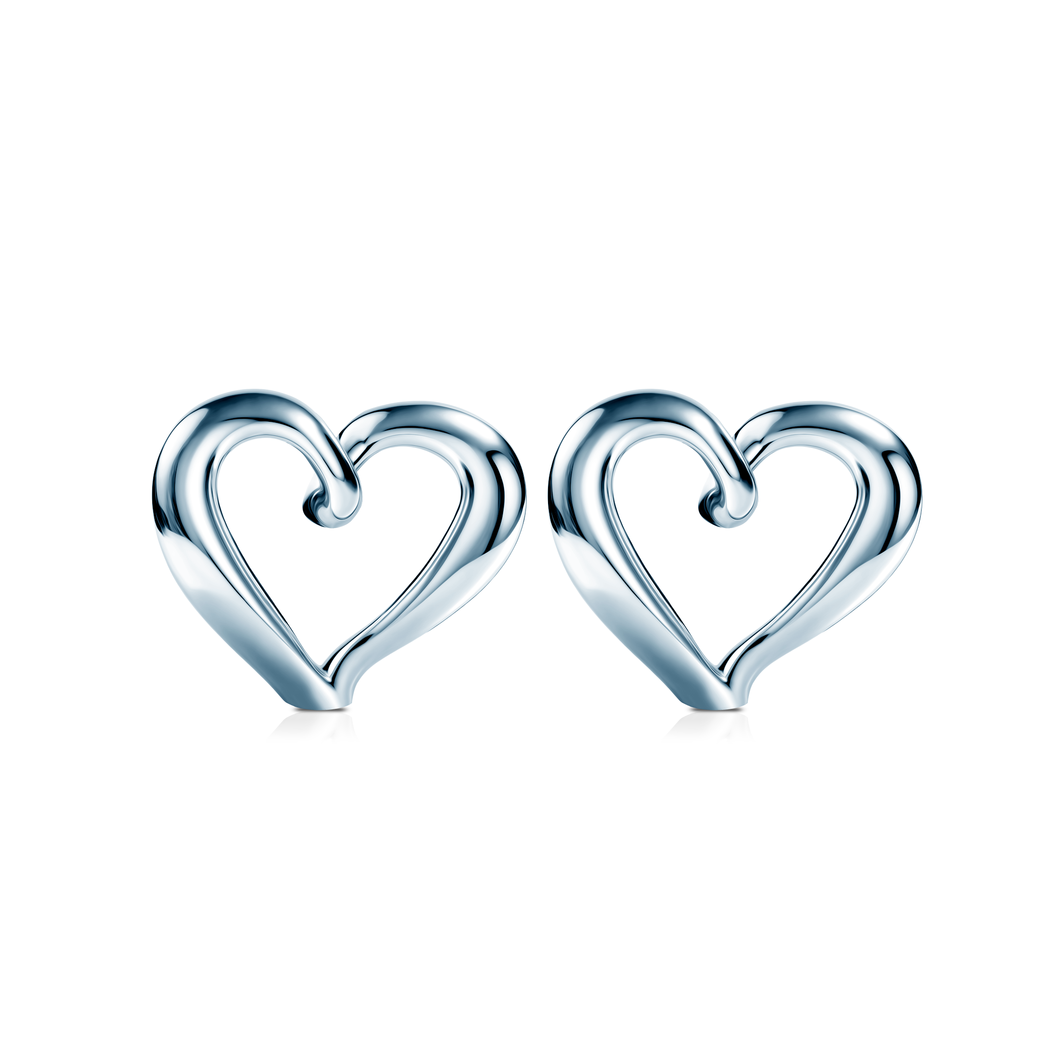 SAVICKI Heart earrings: Silver