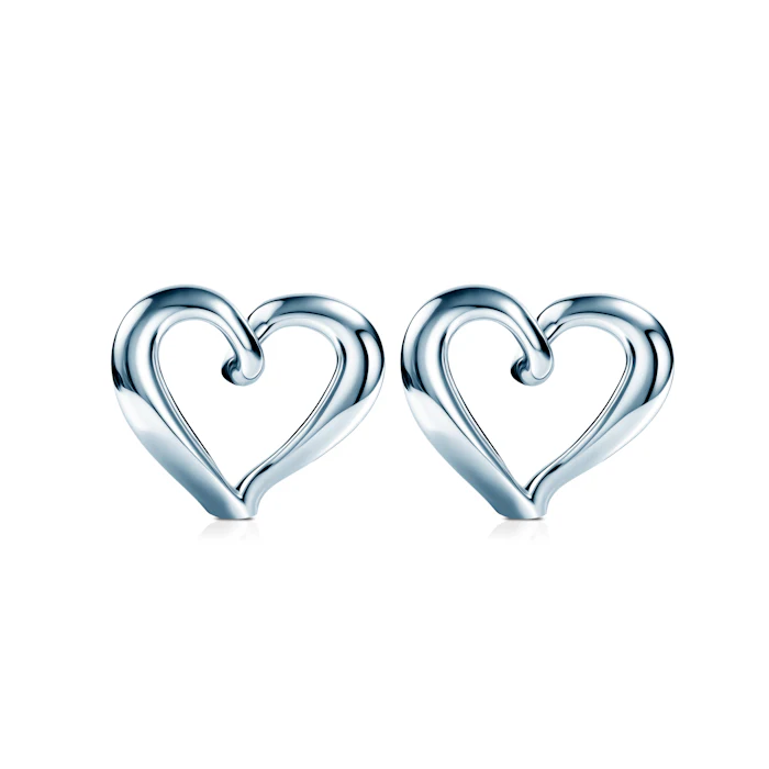 SAVICKI Heart earrings: Silver
