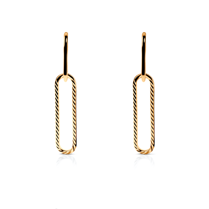 Ohrringe Dualéa: Silber Vergoldet