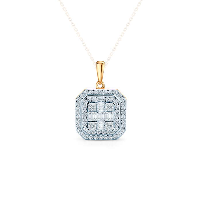 SAVICKI pendant: two-tone gold, diamonds