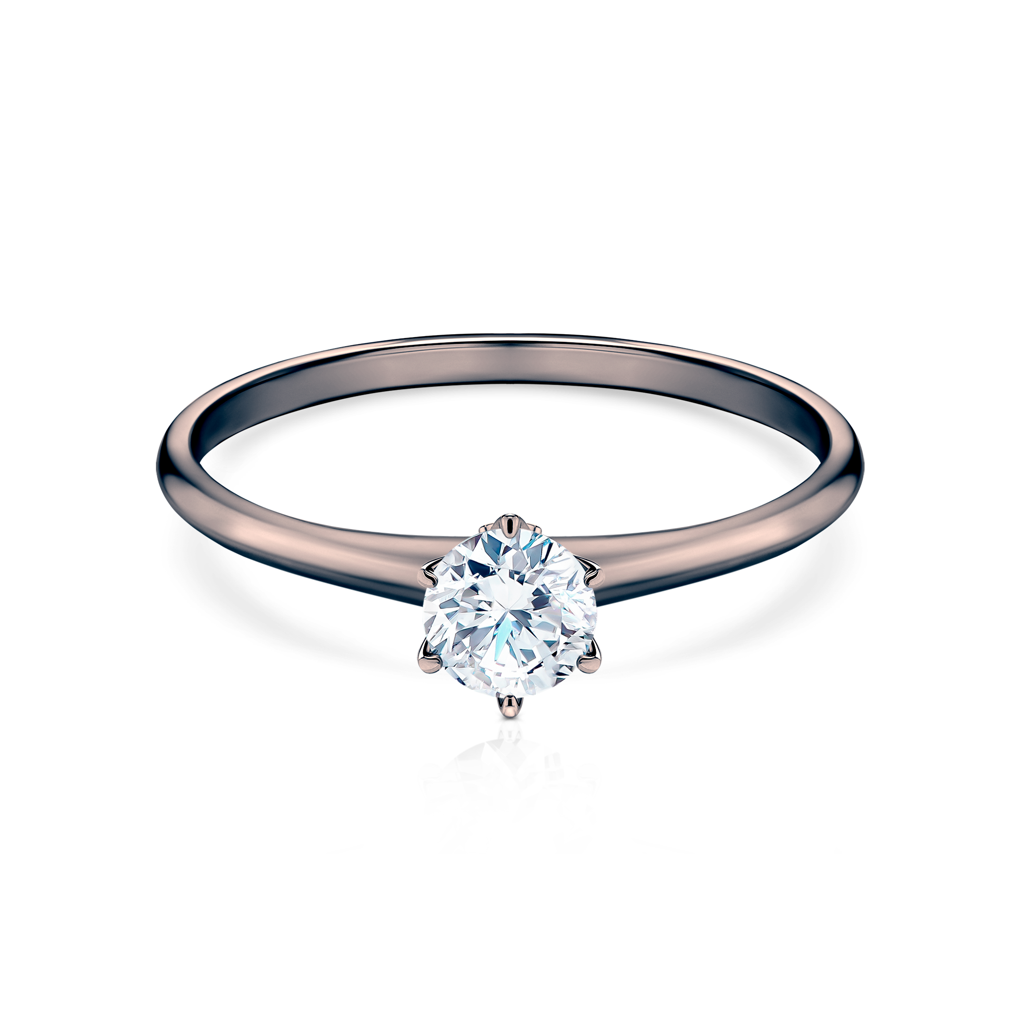 Δαχτυλίδι αρραβώνων The Journey: μαύρος χρυσός, διαμάντι