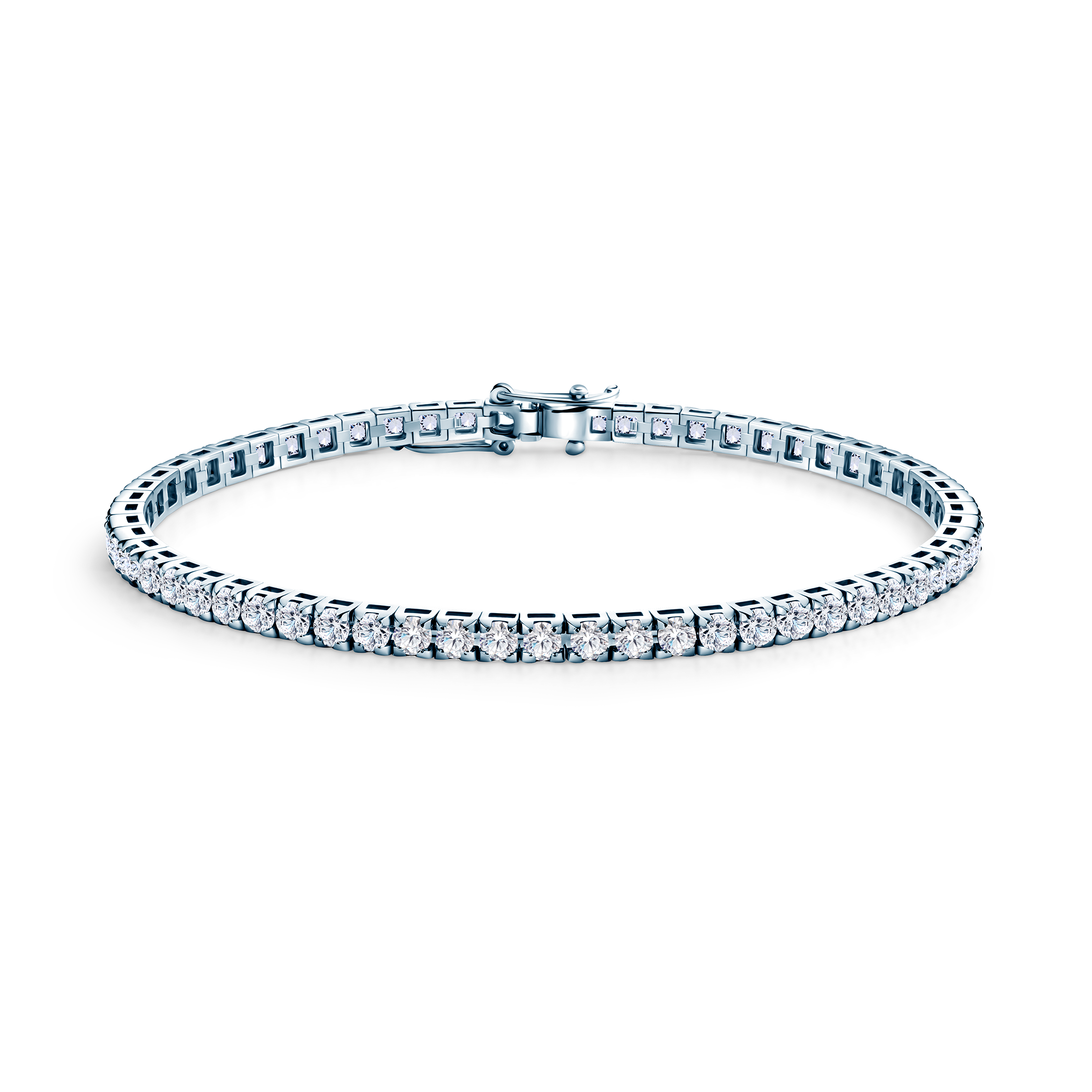 Share Your Love Tennis Bracelet 3.0mm: White Gold, Lab-Cut Diamonds