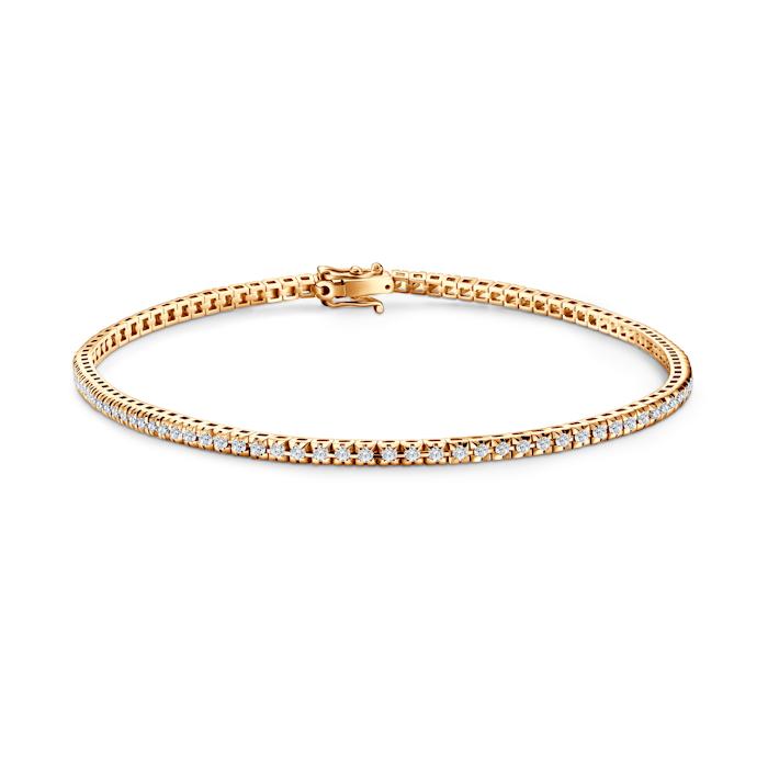 Share Your Love Tennis Bracelet 1.9mm: Gold, Diamonds