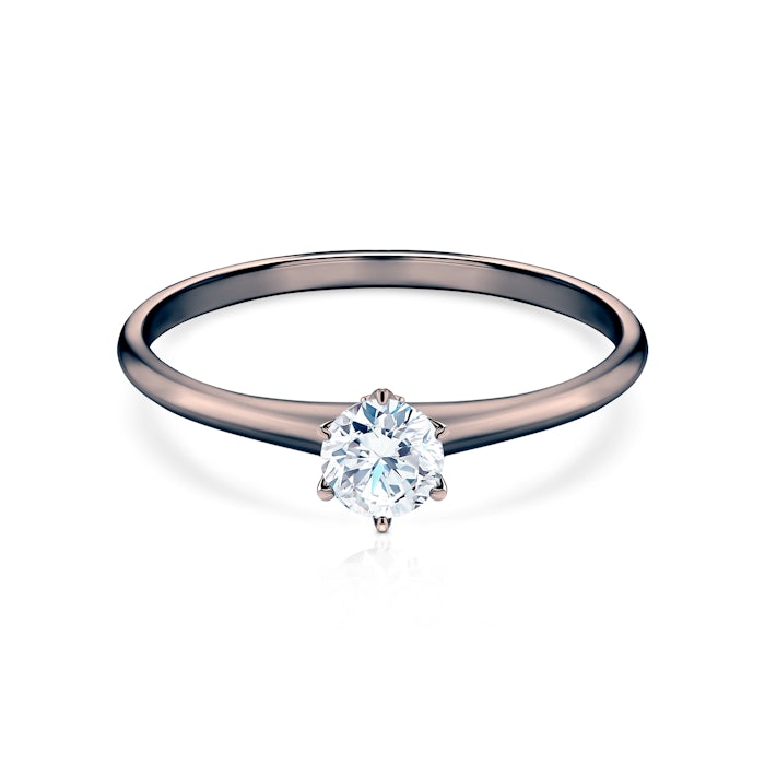 The Journey eljegyzési gyűrű: fekete arany és gyémánt