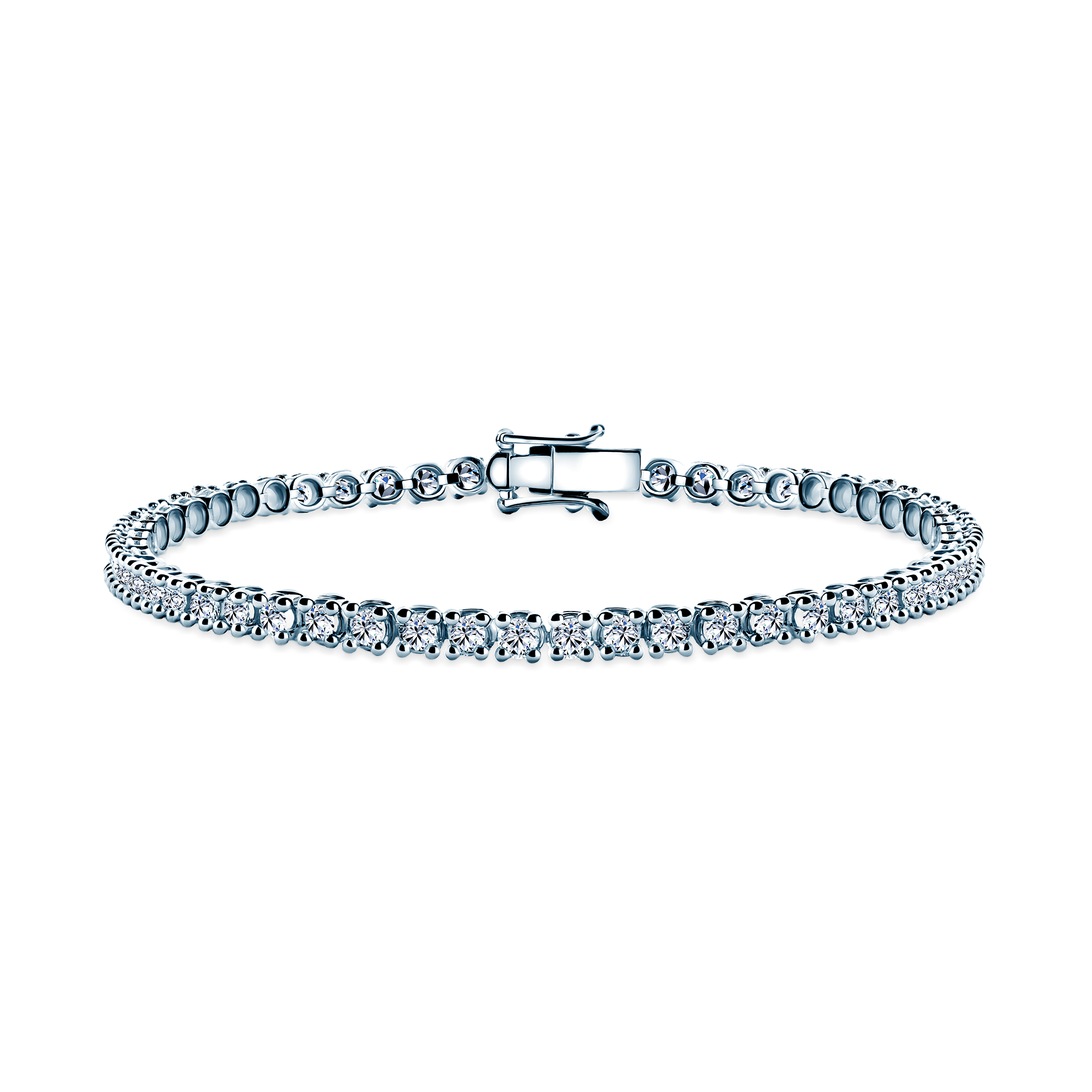 The Light 3.2mm Tennis Bracelet: White Gold, Diamonds