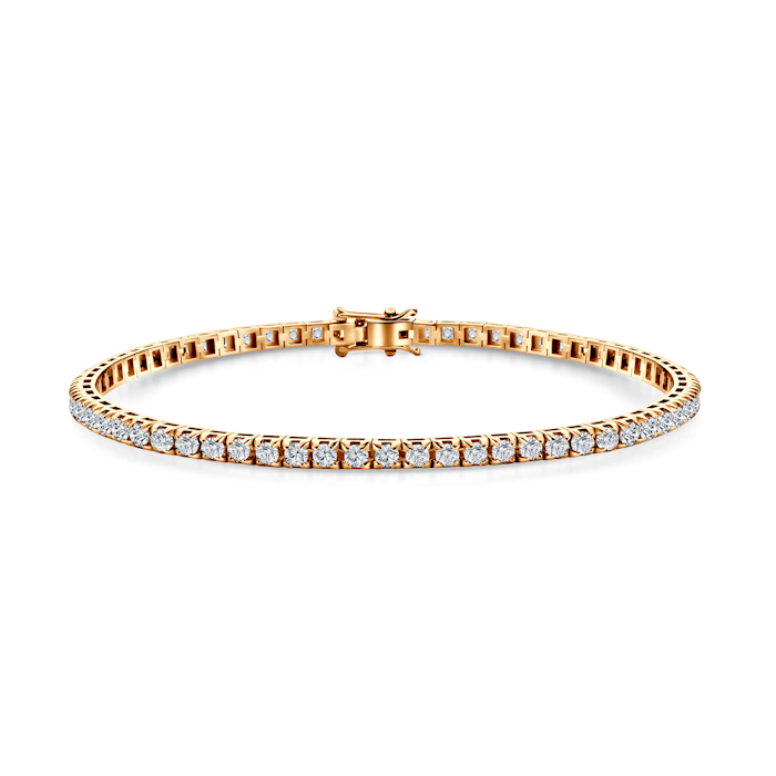 Share Your Love Tennis Bracelet 3.0mm: Gold, Diamonds