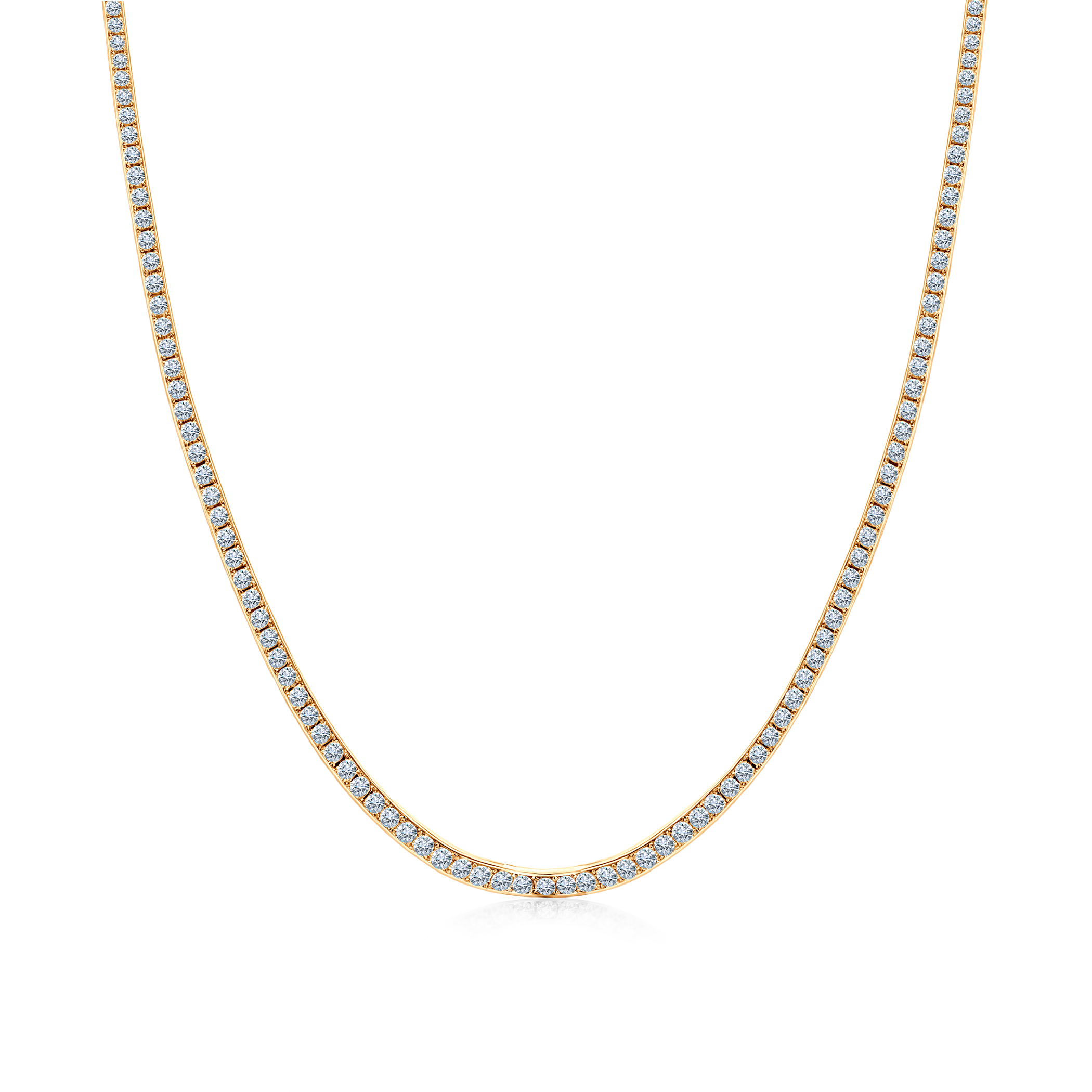 Share Your Love Tennis Necklace 2.5mm: Gold, Lab-Grade Diamonds