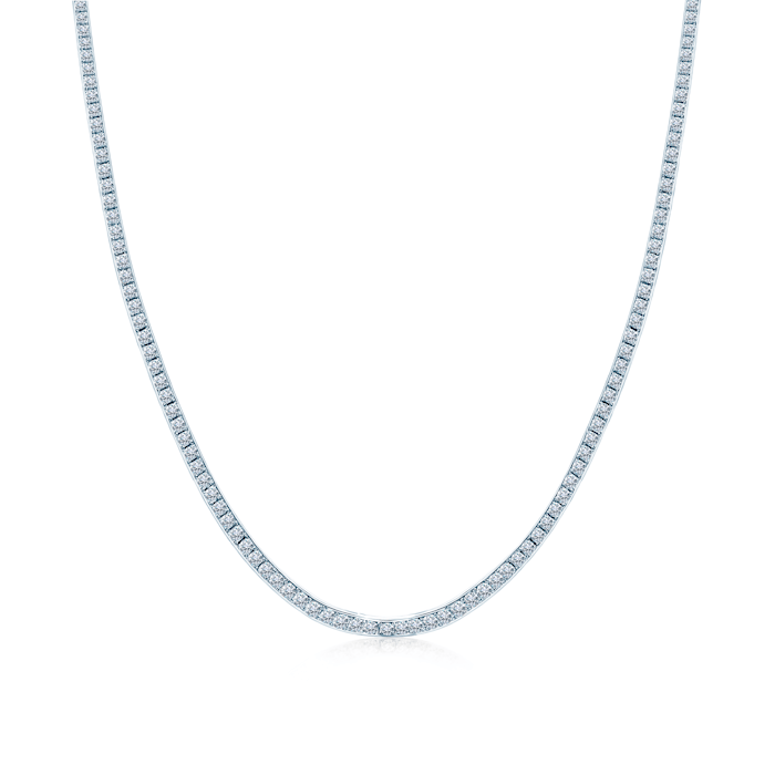 Share Your Love Tennis Necklace 2.5mm: White Gold, Diamonds