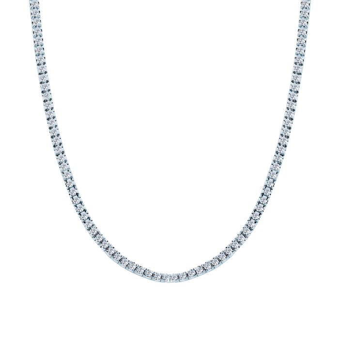 Share Your Love Tennis Necklace 3.0mm: White Gold, Diamonds