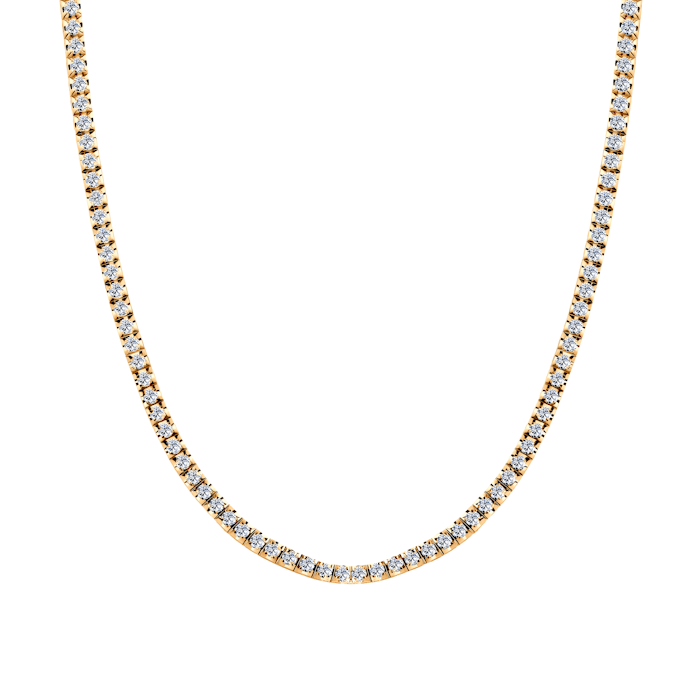 Share Your Love Tennis Necklace 3.0mm: Gold, Diamonds