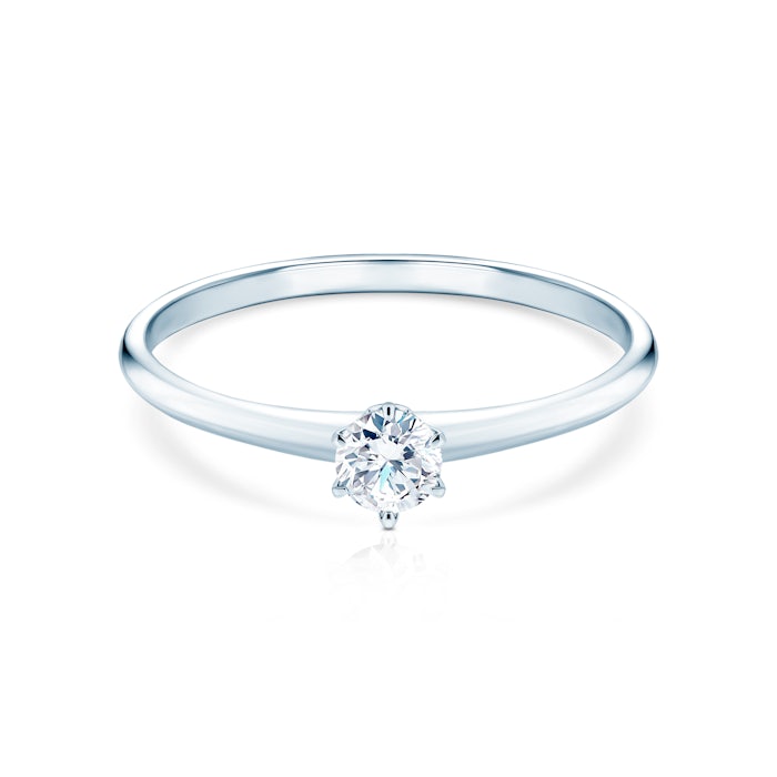 The Journey eljegyzési gyűrű: fehérarany és gyémánt