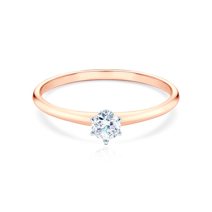 The Journey eljegyzési gyűrű: kétszínű arany és gyémánt