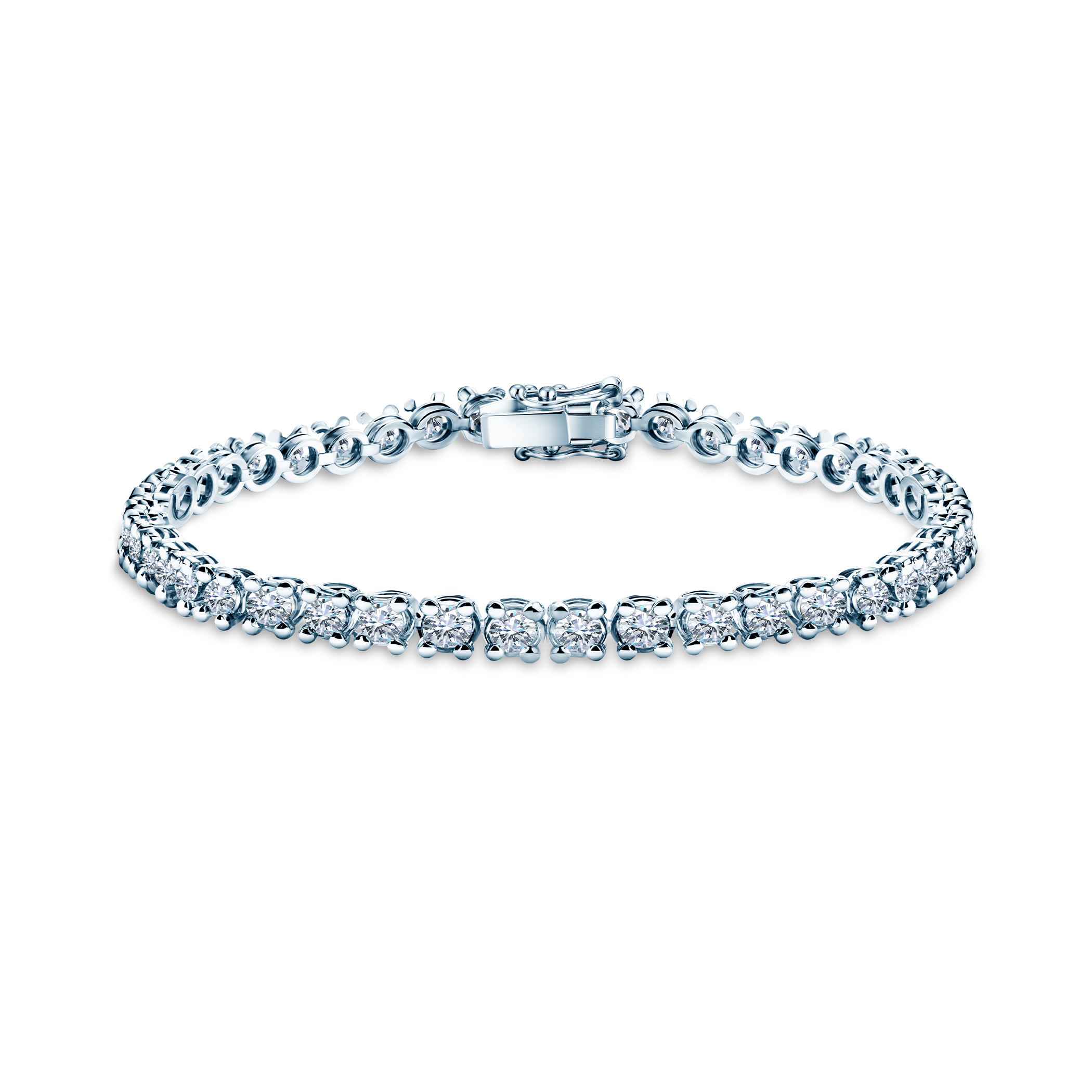 The Light tennis bracelet 4.5 mm: white gold, diamonds