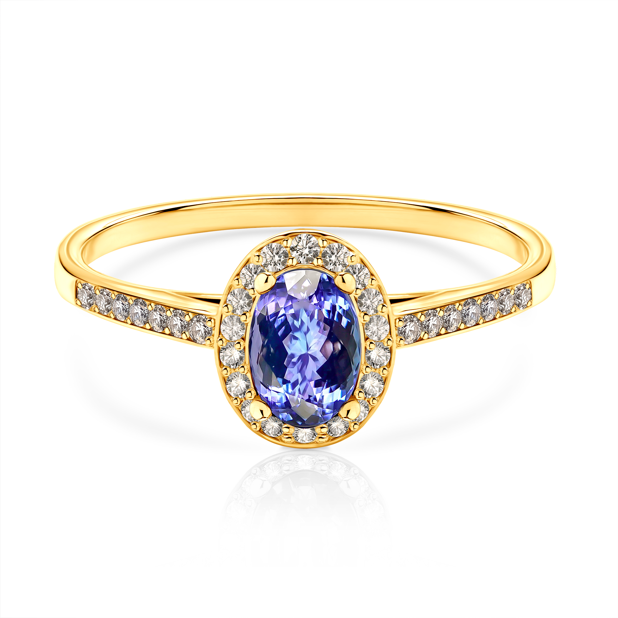 Каблучка Blue Lagoon: золото, танзаніт